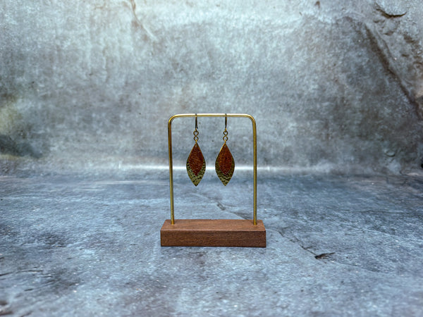 Hammered Leaf Earrings