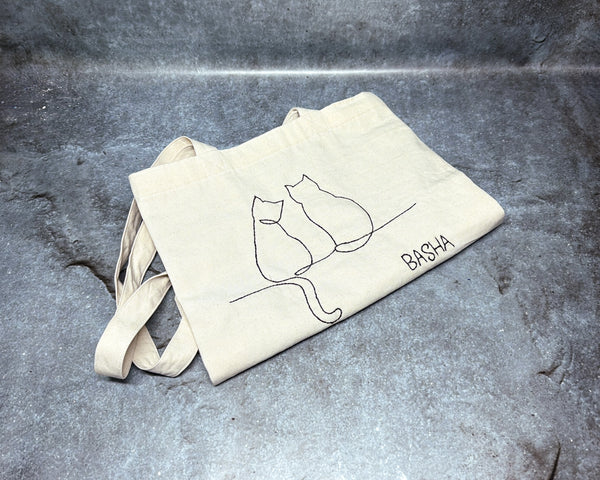 Embroiderd  Shopping Bag/tote, w/sari lining