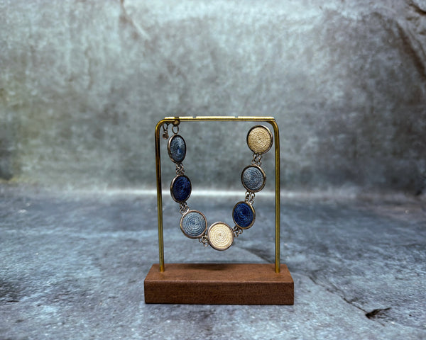 Bracelet 7-Disks (Forget Me Not)