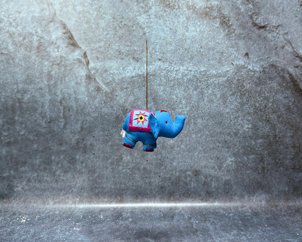 Ornament Elephant hanging Mix Colours
