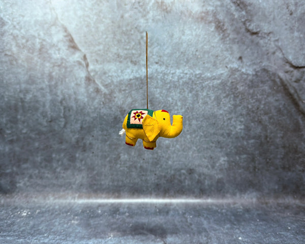 Ornament Elephant hanging Mix Colours