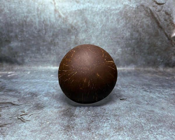 Coconut shell w-leafe inside