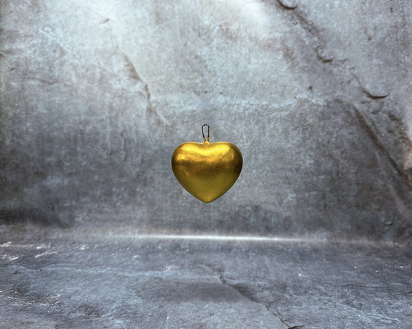 Décor /heart shape gold/red