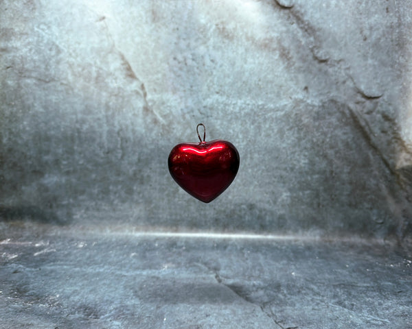 Décor /heart shape gold/red