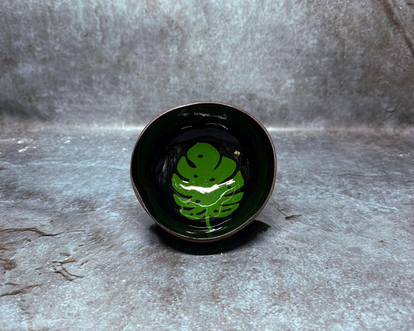 Coconut shell w-leafe inside