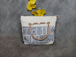 Bag-w,Crosstich Blue,red