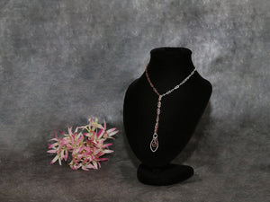 Necklace Half& half Silver/Copper Swing