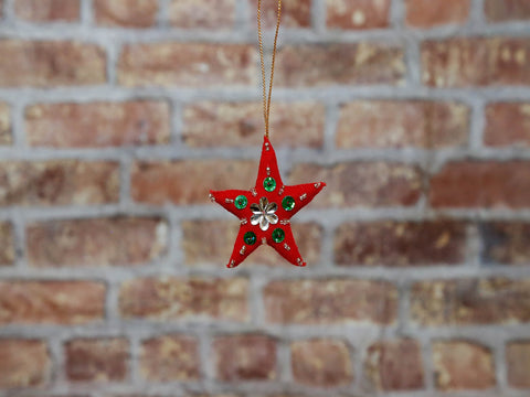 Star with sequins red'L'
