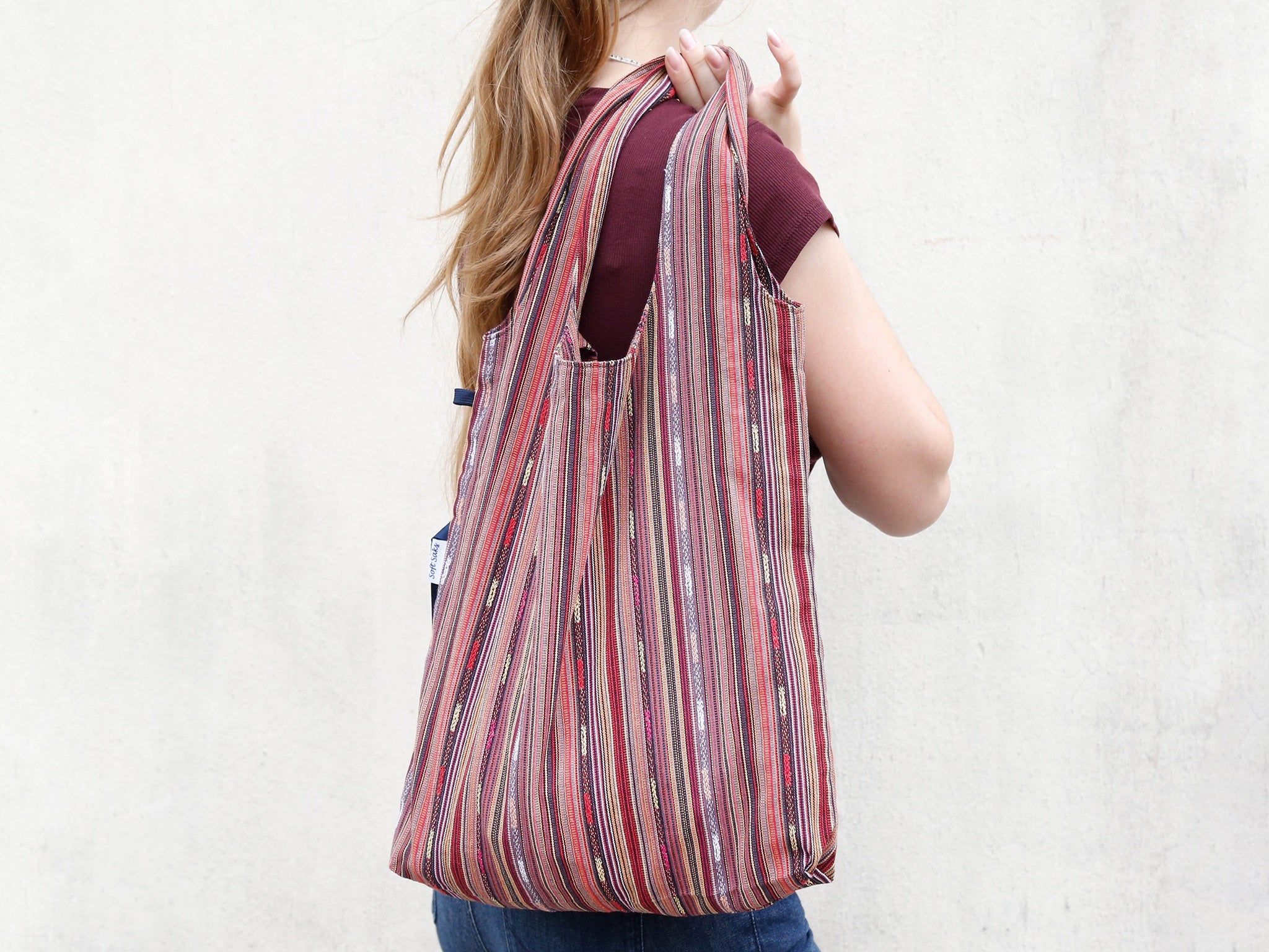 Soft sack/Stripe hopping bag