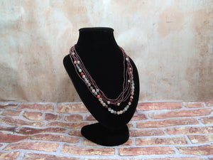 Necklace 6 strands ,Indian Summer