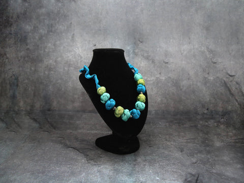 Silk Ocean blue Necklace