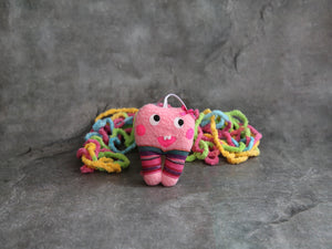 Hanging tooth fairy bag pink