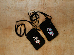 Smart phone case  flowers/Dragonfly