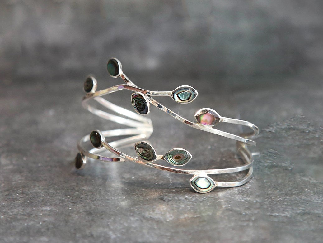 Abalone Leaf Cuff