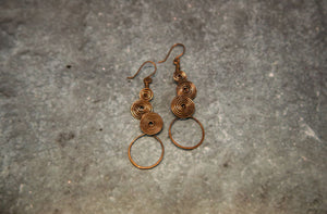 Layered Coil earrings