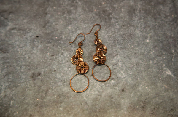 Layered Coil earrings