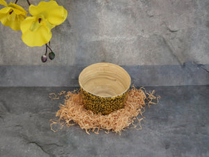 Bowl-Bamboo w/Egg shell design 'S'
