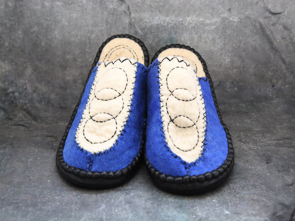 Panel Slipper-Royal Blue (size 42)