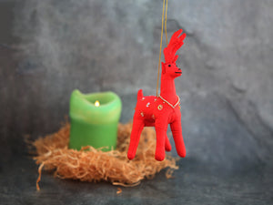 Ornament - Red Reindeer