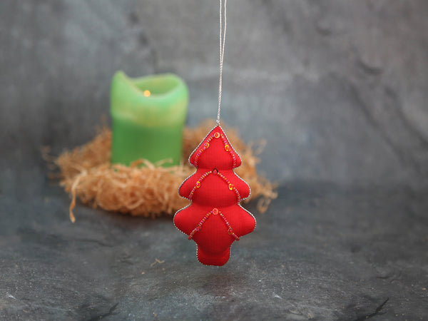 Ornament - Red Christmas Tree
