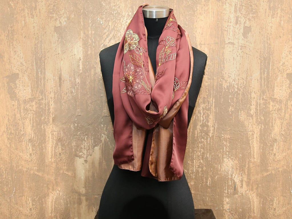 Scarf Silk Falling Cherry Blossom – Global Handicrafts