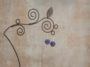 Saturn Earrings (Purple)