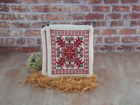 Pot Holders - Hebron (Burgandy SET)