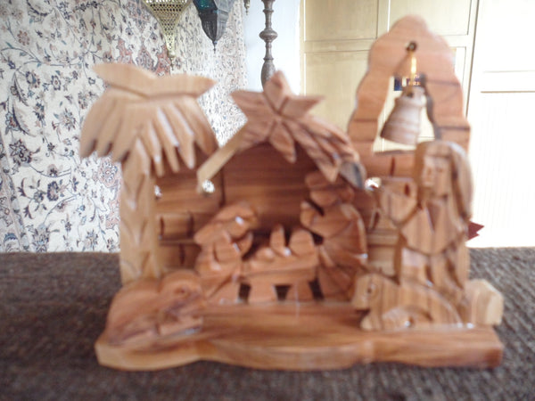 Nativity-Olive wood Scene( 8cm)
