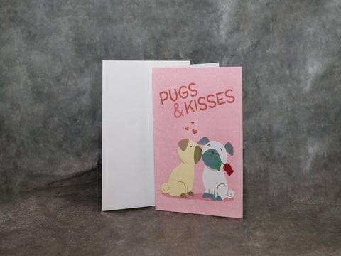 Card Pugs and Kisses