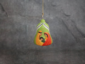 Nativity bell Clay Red&Green